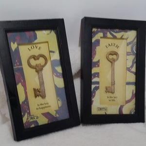 FAITH AND LOVE "KEY" WALLHANGINGS